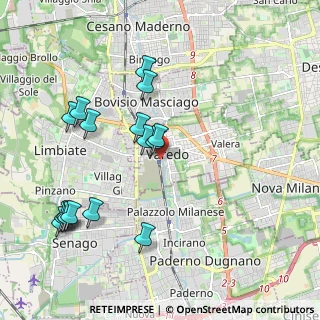 Mappa Piazzale Stazione, 20814 Varedo MB, Italia (2.14375)