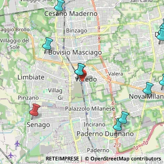 Mappa Piazzale Stazione, 20814 Varedo MB, Italia (3.15833)