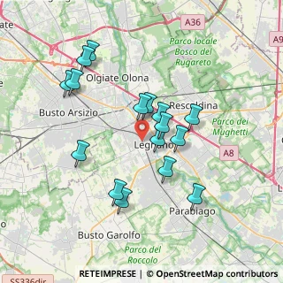 Mappa Via Varese, 20025 Legnano MI, Italia (3.35438)
