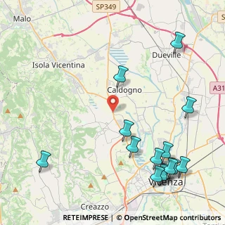 Mappa Costabissara, 36030 Motta VI, Italia (5.59643)