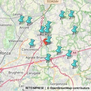 Mappa Via Adamello, 20875 Burago di Molgora MB, Italia (4.07929)