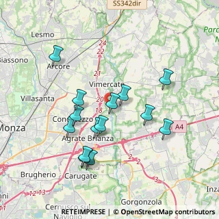 Mappa Via Adamello, 20875 Burago di Molgora MB, Italia (3.50643)