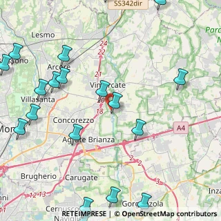 Mappa Via Adamello, 20875 Burago di Molgora MB, Italia (6.301)