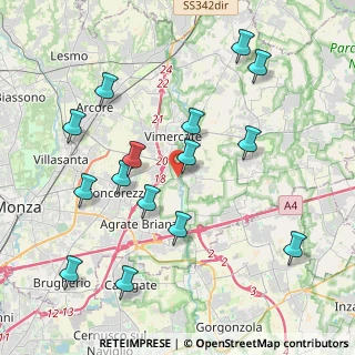 Mappa Via Adamello, 20875 Burago di Molgora MB, Italia (4.34667)