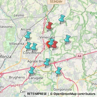 Mappa Via Adamello, 20875 Burago di Molgora MB, Italia (3.41)
