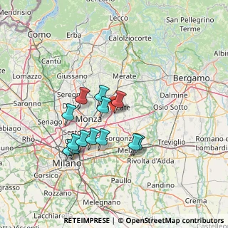 Mappa Via Adamello, 20875 Burago di Molgora MB, Italia (12.46)
