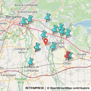 Mappa Via Enrico Fermi, 24050 Palosco BG, Italia (7.27643)
