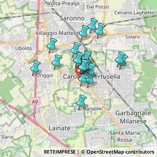Mappa Via al Cimitero, 21042 Caronno Pertusella VA, Italia (1.269)