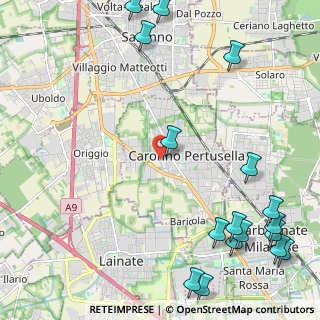 Mappa Via al Cimitero, 21042 Caronno Pertusella VA, Italia (3.23765)