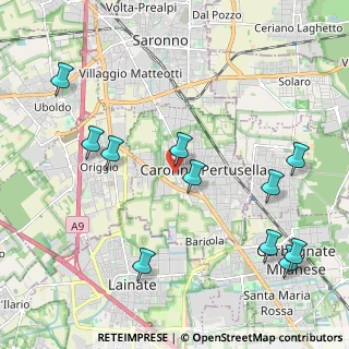 Mappa Via al Cimitero, 21042 Caronno Pertusella VA, Italia (2.42727)