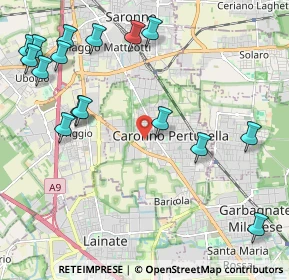 Mappa Via al Cimitero, 21042 Caronno Pertusella VA, Italia (2.64625)