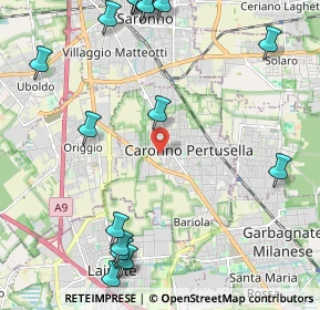 Mappa Via al Cimitero, 21042 Caronno Pertusella VA, Italia (3.0445)