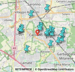 Mappa Via al Cimitero, 21042 Caronno Pertusella VA, Italia (1.646)