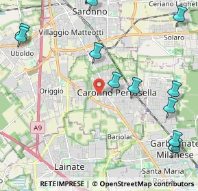 Mappa Via al Cimitero, 21042 Caronno Pertusella VA, Italia (2.91231)