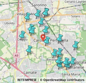 Mappa Via al Cimitero, 21042 Caronno Pertusella VA, Italia (2.0325)
