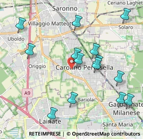 Mappa Via al Cimitero, 21042 Caronno Pertusella VA, Italia (2.19857)