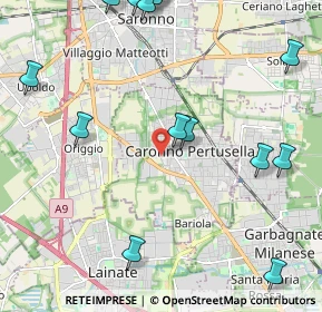 Mappa Via al Cimitero, 21042 Caronno Pertusella VA, Italia (2.82286)