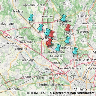 Mappa Via al Cimitero, 21042 Caronno Pertusella VA, Italia (5.46917)