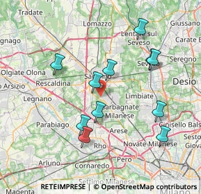 Mappa Via al Cimitero, 21042 Caronno Pertusella VA, Italia (7.29818)