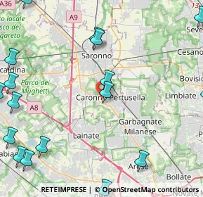 Mappa Via al Cimitero, 21042 Caronno Pertusella VA, Italia (6.7835)