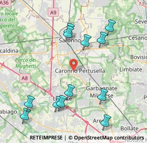 Mappa Via al Cimitero, 21042 Caronno Pertusella VA, Italia (4.63583)
