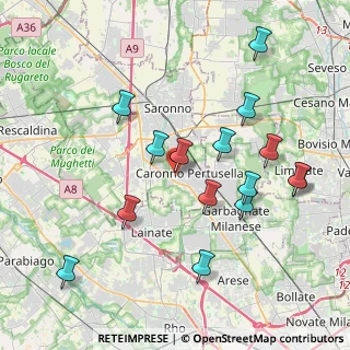 Mappa Via al Cimitero, 21042 Caronno Pertusella VA, Italia (4.082)