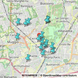 Mappa Via Gaetano Donizetti, 20900 Monza MB, Italia (1.68765)
