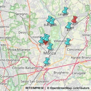 Mappa Via Gaetano Donizetti, 20900 Monza MB, Italia (3.32455)