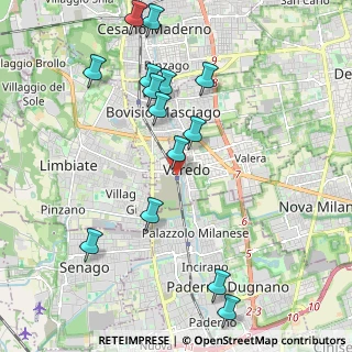 Mappa Via Silvio Pellico, 20039 Varedo MB, Italia (2.24714)