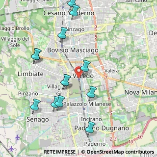 Mappa Via Silvio Pellico, 20814 Varedo MB, Italia (2.21692)