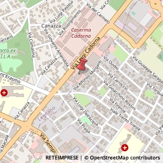 Mappa Viale L. Cadorna, 36, 20025 Legnano, Milano (Lombardia)