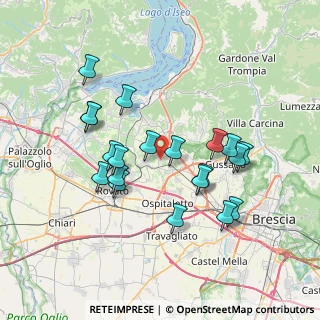 Mappa Via Rondinella, 25050 Passirano BS, Italia (6.8915)