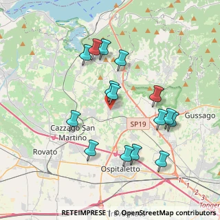 Mappa Via Rondinella, 25050 Passirano BS, Italia (3.746)