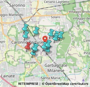Mappa Via V. Bellini, 20031 Cesate MI, Italia (1.185)