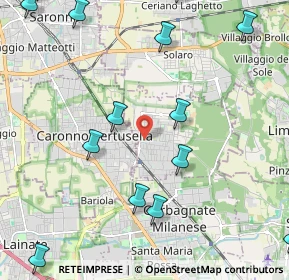 Mappa Via V. Bellini, 20031 Cesate MI, Italia (3.03133)