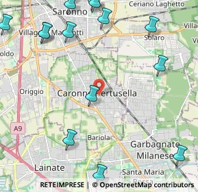 Mappa Via Caduti di Nassiriya, 21042 Caronno Pertusella VA, Italia (3.012)