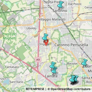 Mappa Via Leonardo Da Vinci, 21040 Origgio VA, Italia (3.6175)