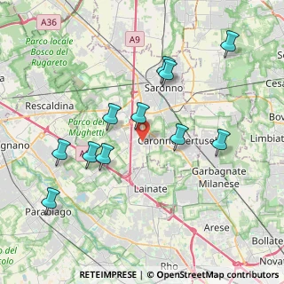 Mappa Via Leonardo Da Vinci, 21040 Origgio VA, Italia (3.93909)