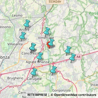 Mappa Via A. Gramsci, 20875 Burago di Molgora MB, Italia (3.68)
