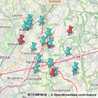 Mappa Via A. Gramsci, 20875 Burago di Molgora MB, Italia (4.192)