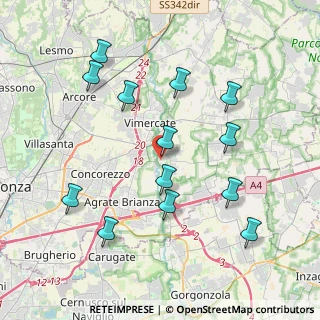 Mappa Via A. Gramsci, 20875 Burago di Molgora MB, Italia (4.10077)