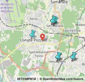 Mappa Via II Giugno, 21015 Lonate Pozzolo VA, Italia (2.8025)