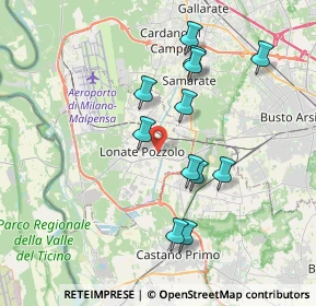 Mappa Via II Giugno, 21015 Lonate Pozzolo VA, Italia (3.4875)