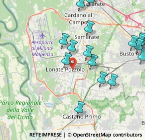 Mappa Via II Giugno, 21015 Lonate Pozzolo VA, Italia (5.2725)