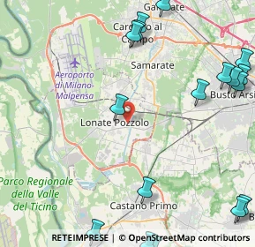 Mappa Via II Giugno, 21015 Lonate Pozzolo VA, Italia (6.666)