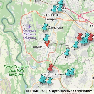 Mappa Via II Giugno, 21015 Lonate Pozzolo VA, Italia (6.0735)