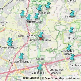 Mappa Piazza Giacomo Matteotti, 20875 Burago di Molgora MB, Italia (2.96286)