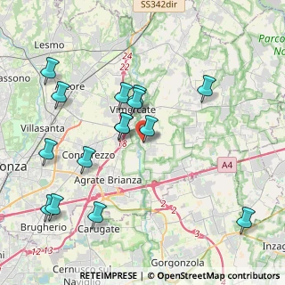 Mappa Via Antonio Gramsci, 20875 Burago di Molgora MB, Italia (4.31933)