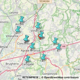 Mappa Via Antonio Gramsci, 20875 Burago di Molgora MB, Italia (3.70182)