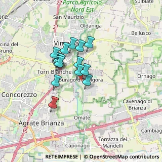 Mappa Via Antonio Gramsci, 20875 Burago di Molgora MB, Italia (1.23933)